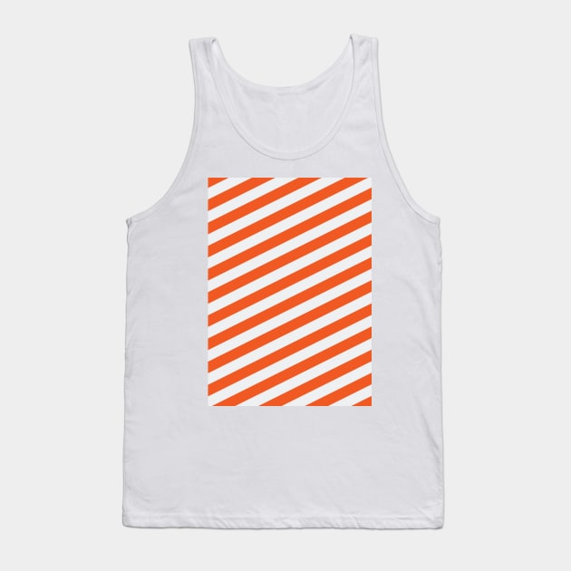 Co. Armagh GAA Orange and White Angled Stripes Tank Top by Culture-Factory